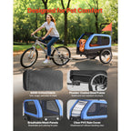 Dog Bike Trailer 2-in-1 Stroller