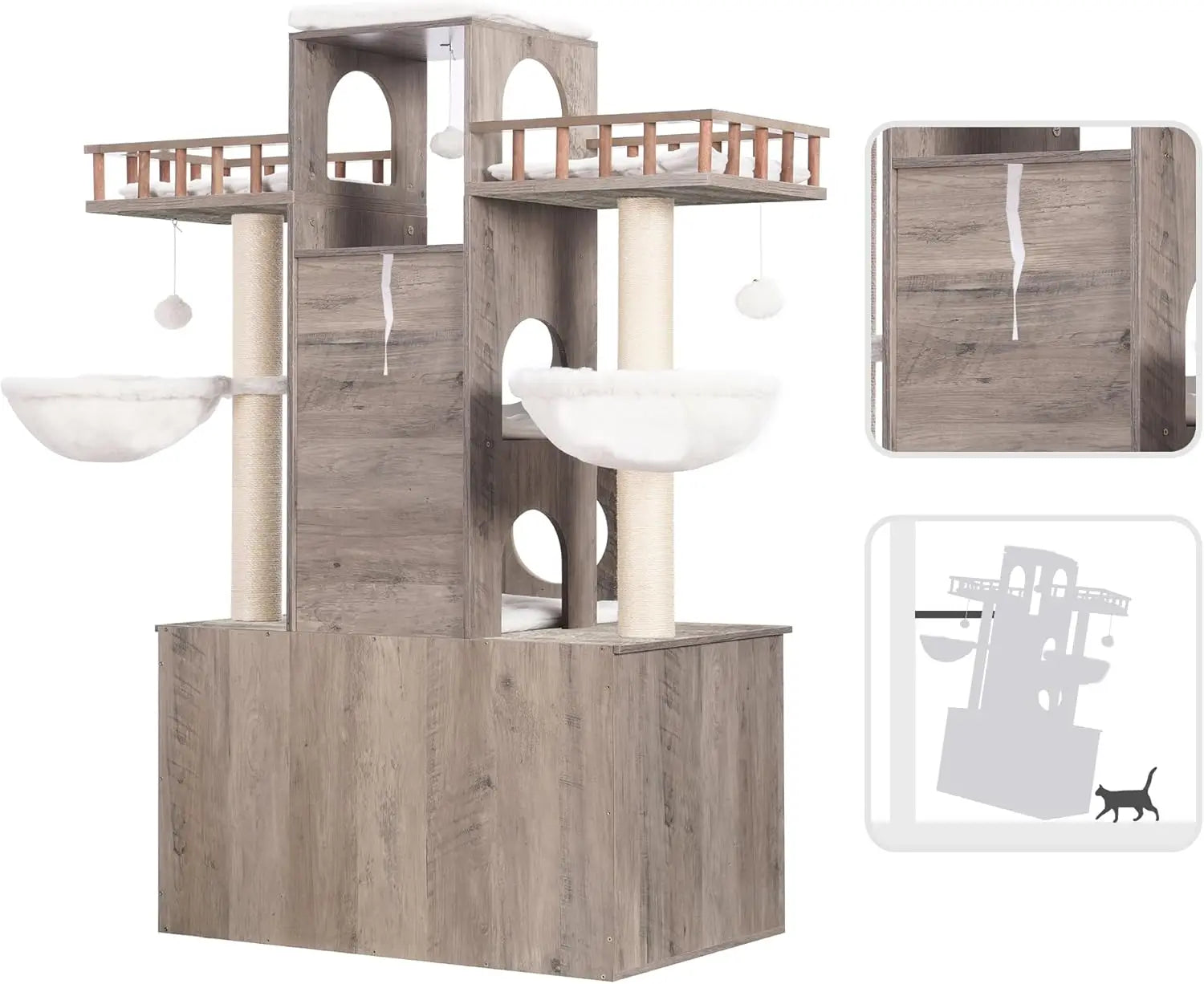 Cat Tree/Litter Box Enclosure