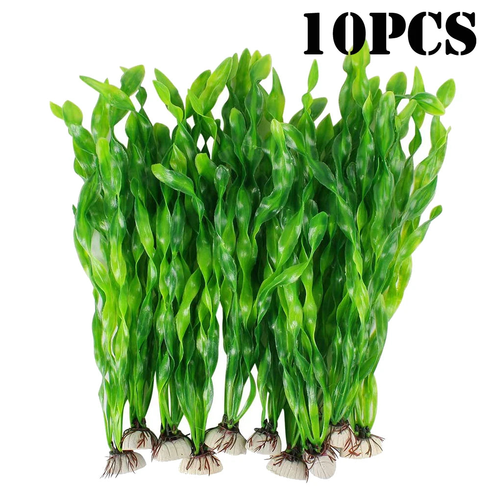 5/10pcs Plastic Aquarium Plants
