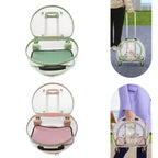 Pink/Green Breathable Cat Carrier