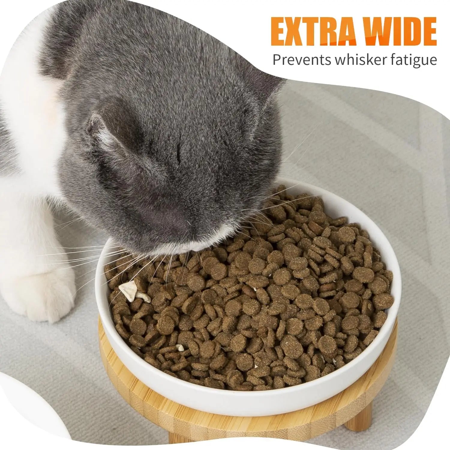 Elevated Ceramic Cat Bowls
