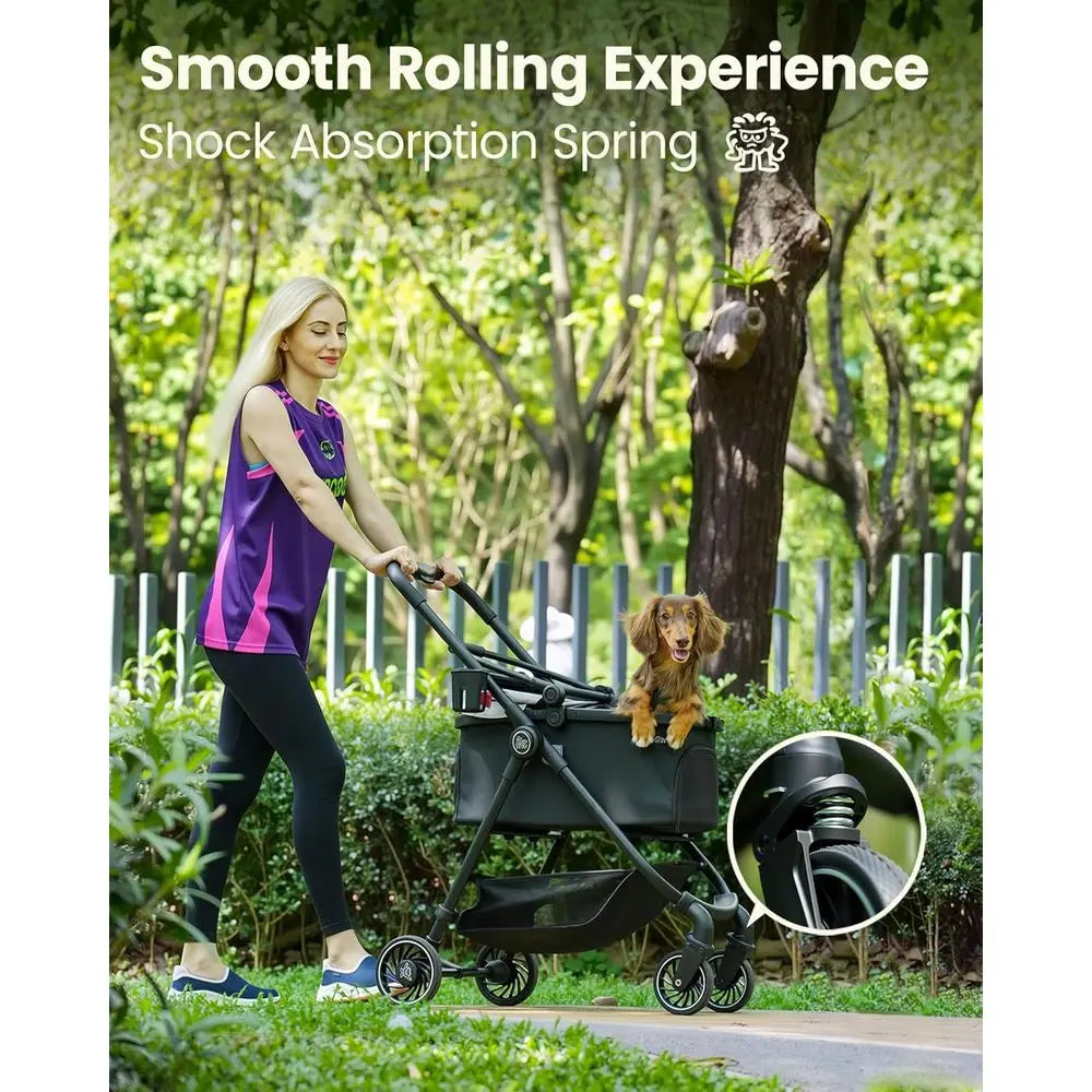 Stroller for Small Pets One-Click Foldable