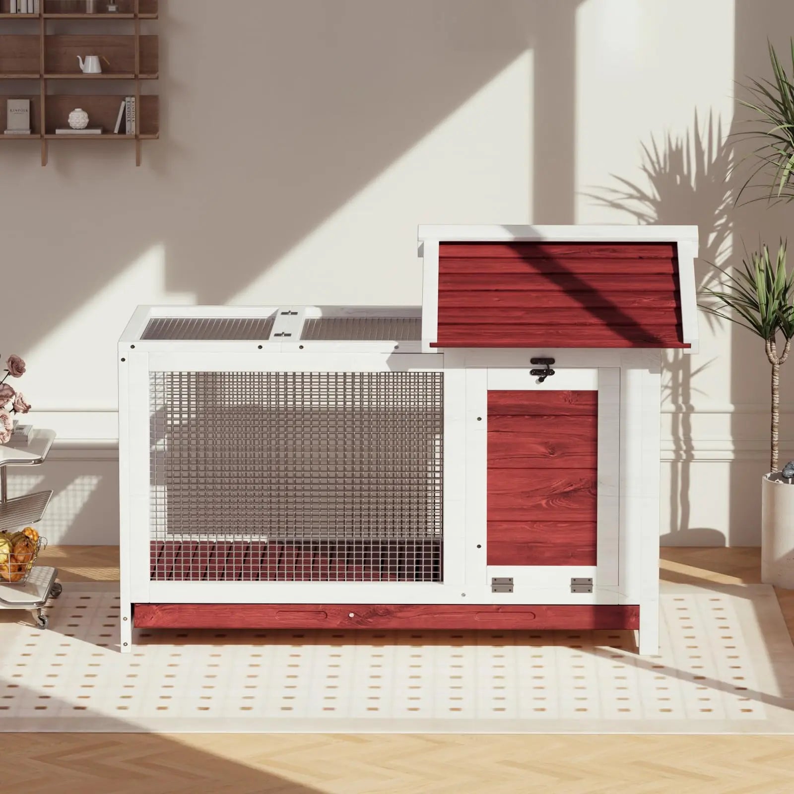 Outdoor Wooden Rabbit Hutch