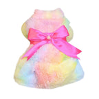 Dog Fluffy Pink Bowknot