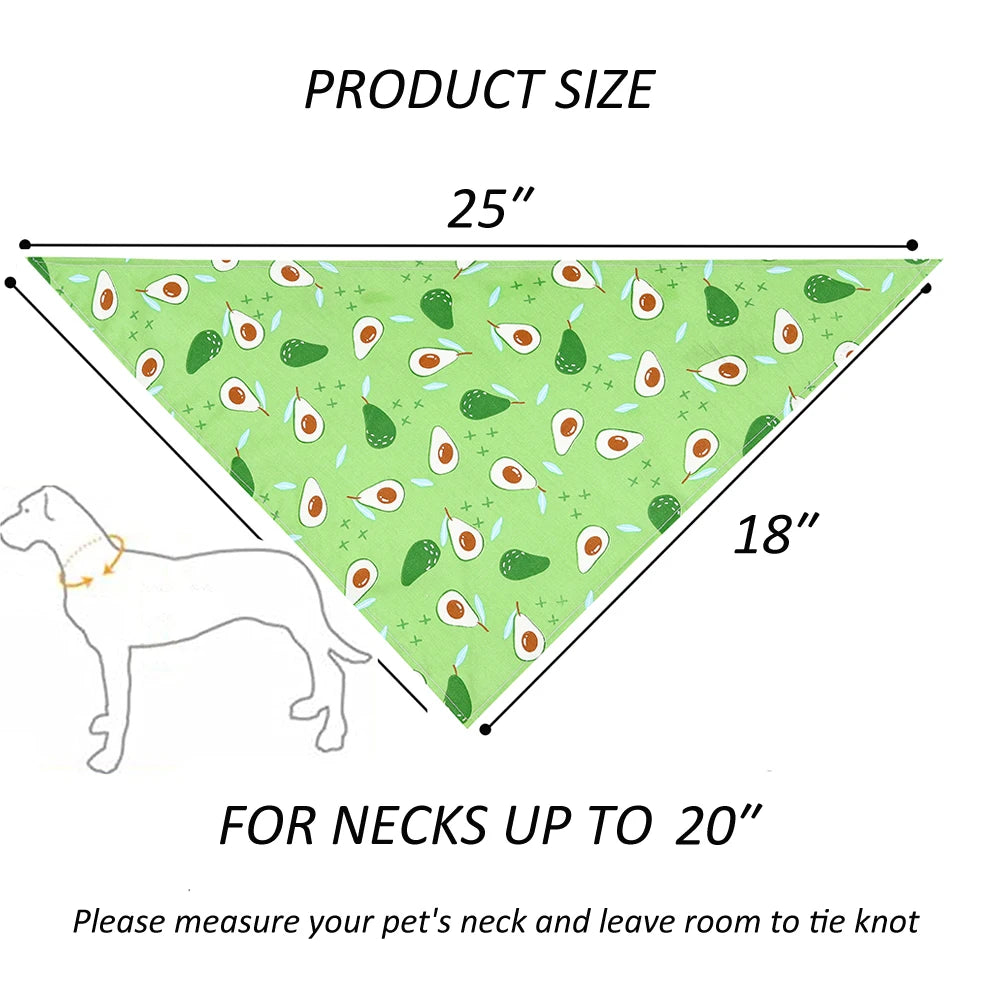 Dog Bandana Fruit Floral Spring