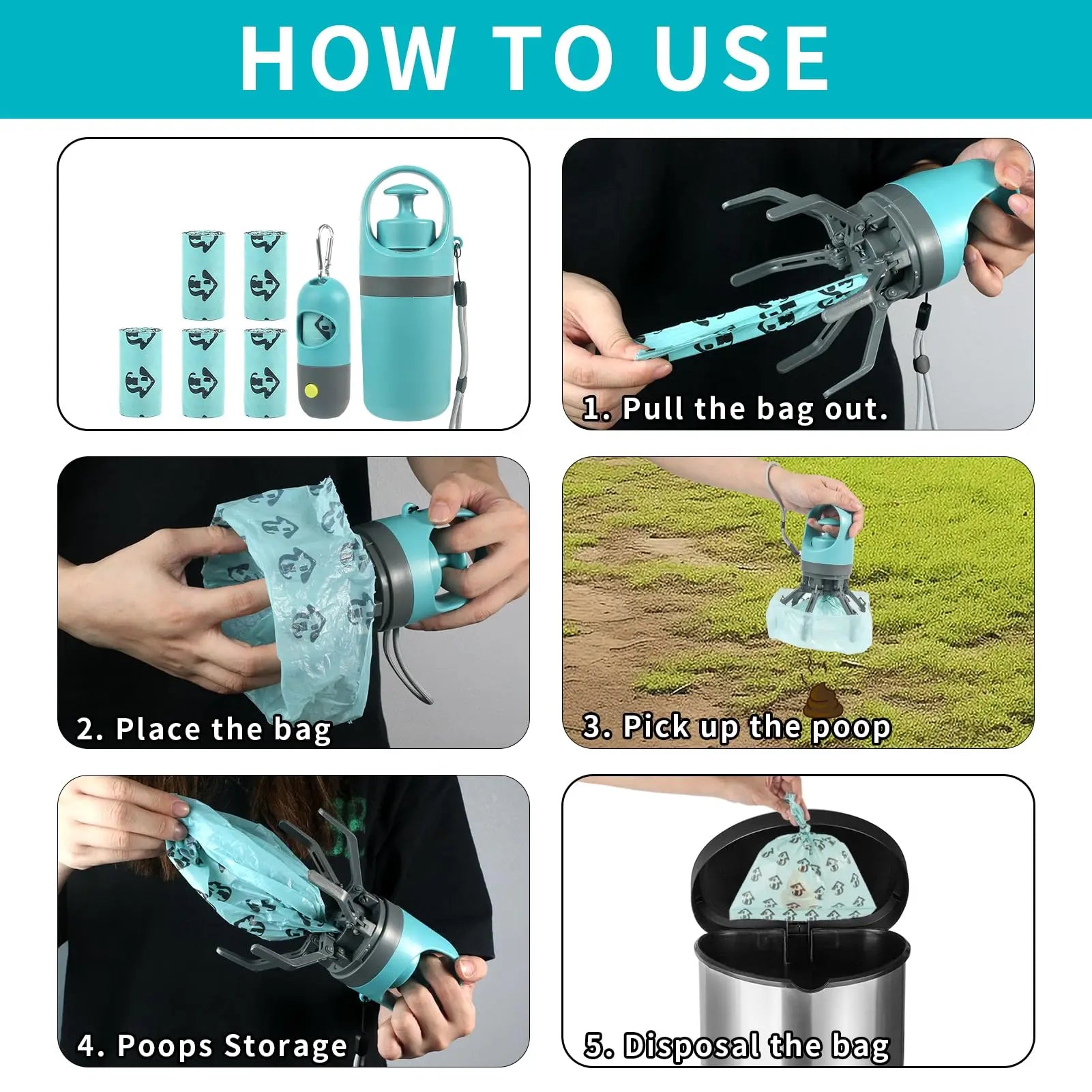 Pooper Scooper/Bag Attachment