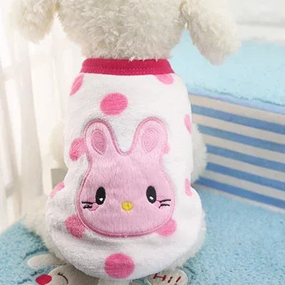 Cartoon Fleece Cat Clothes