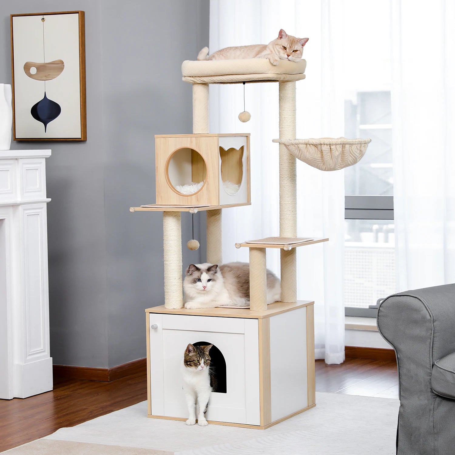 Cat Tree/Litter Box Enclosure