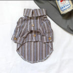 Pet Puppy Cat Thin Striped Shirt