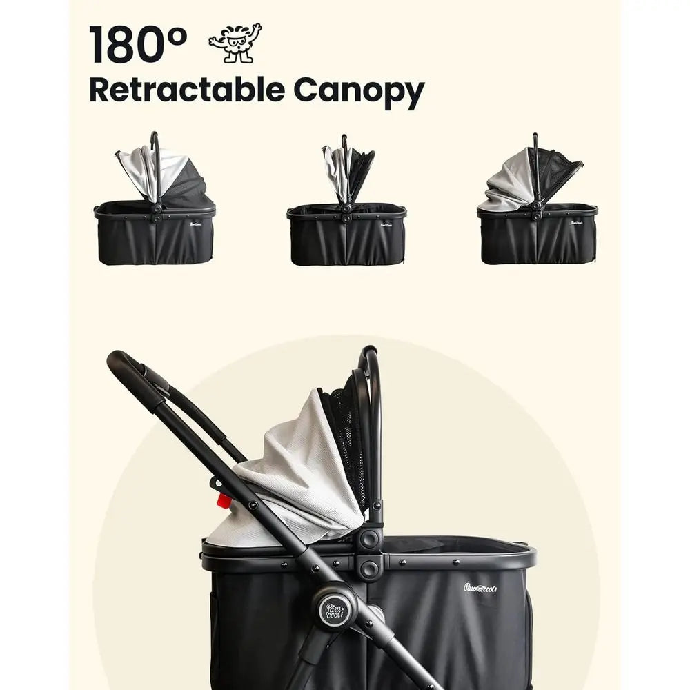 Stroller for Small Pets One-Click Foldable