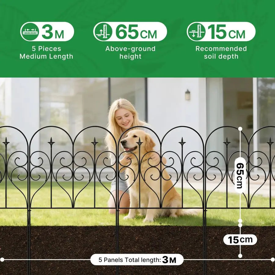 Garden Fence Rustproof Metal