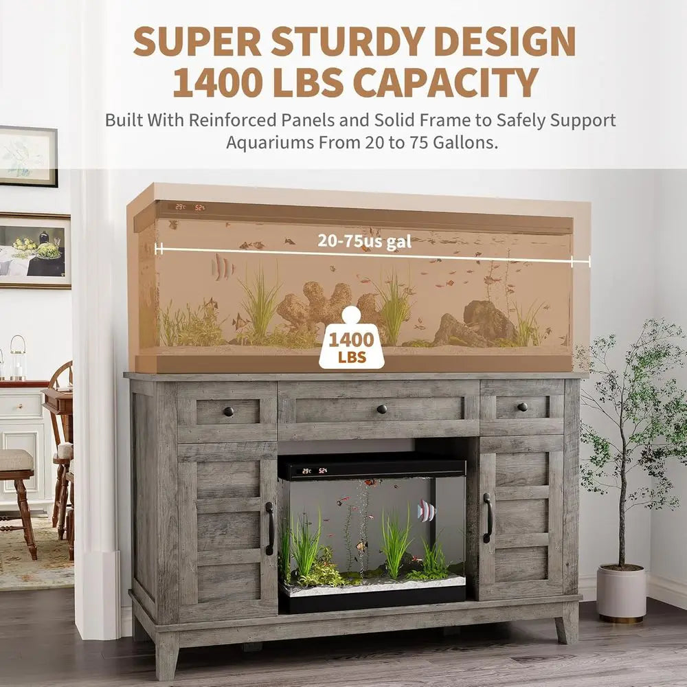 Sturdy 55-75 Gallon Aquarium Stand