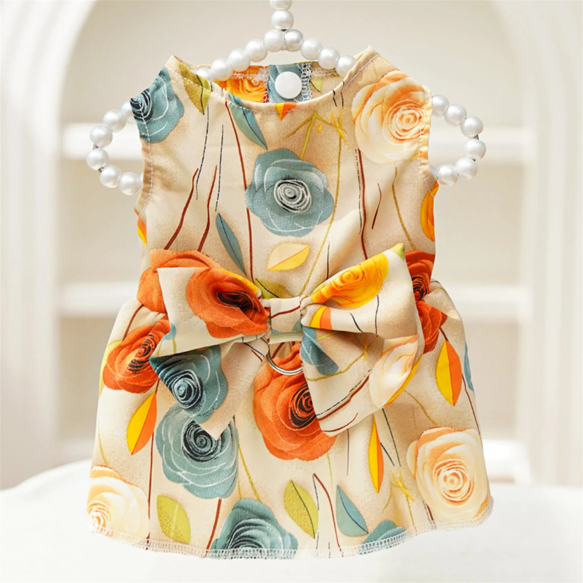 Cute Dog Floral Dress