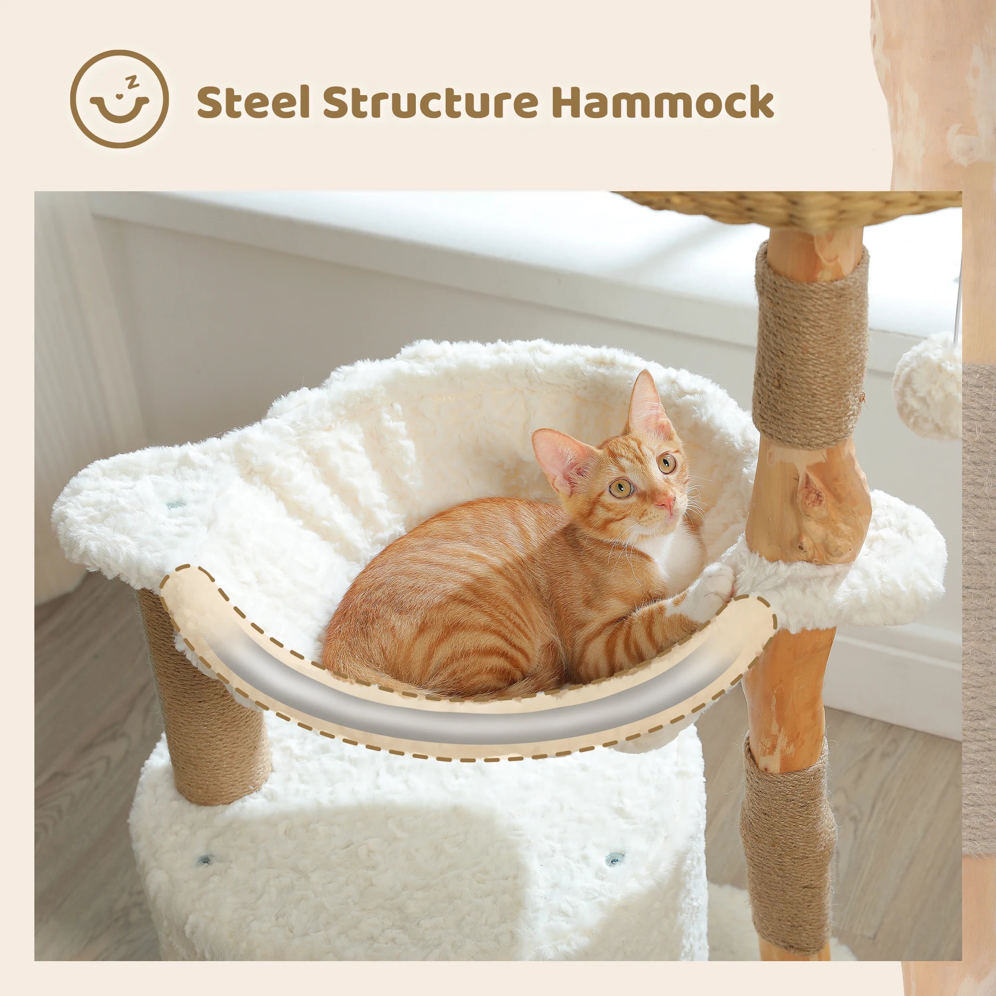 Solid Wood Cat Tree