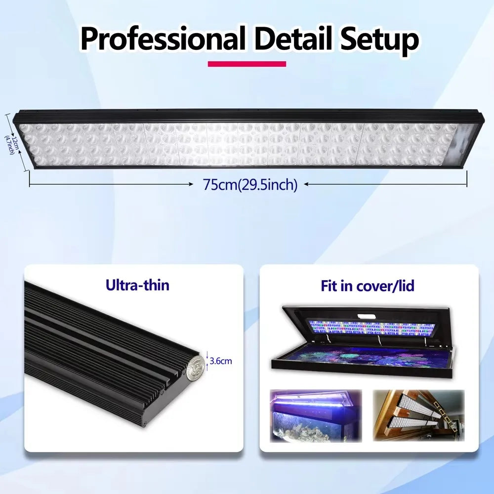 Hertz H75 WiFi Dimmable LED Aquarium Light