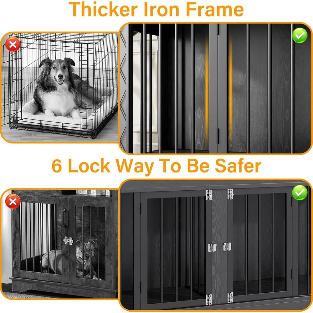 86.6" Large Dog Crate