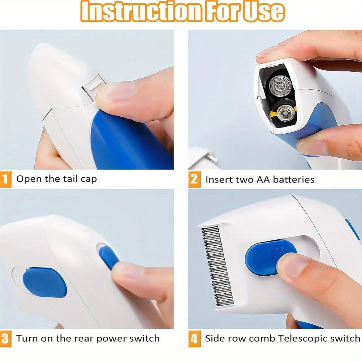 1pcs Cat/Dog Comb, for fleas