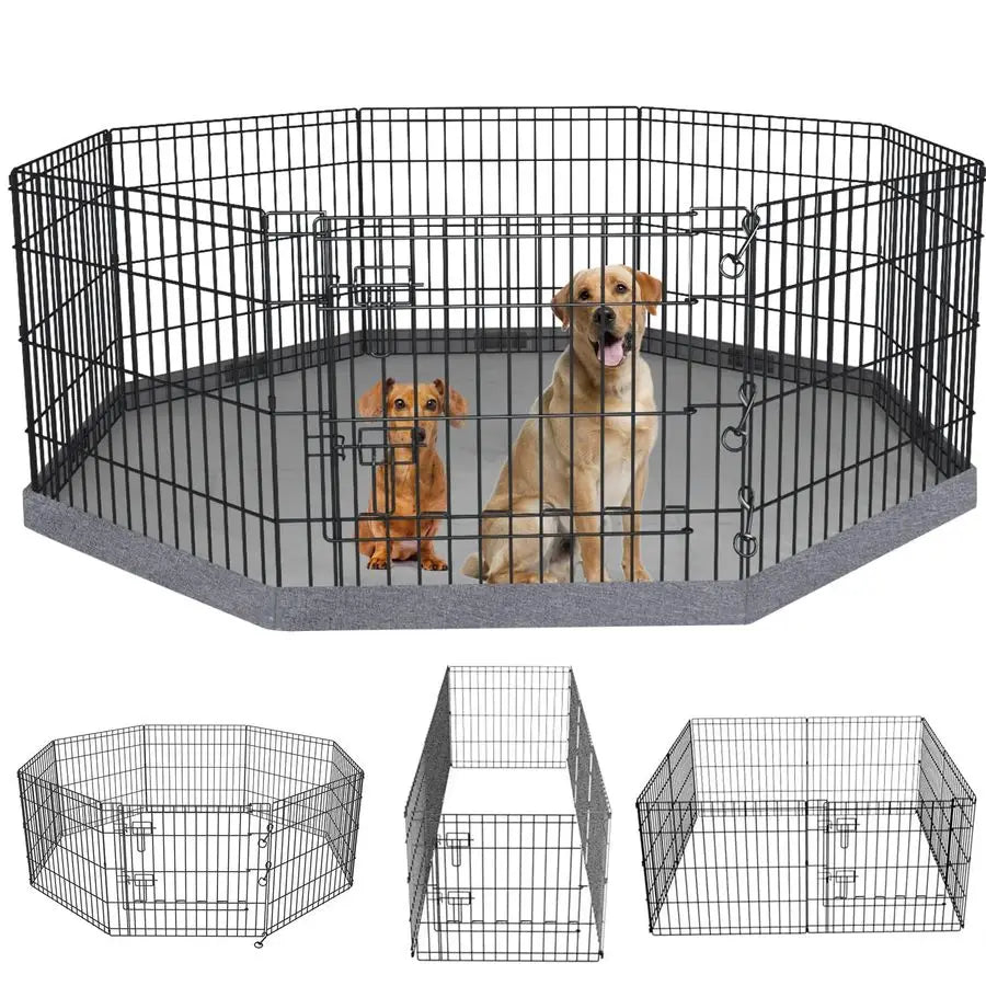 Foldable Dog Exercise Yard Fence