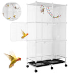 Wide Birdcage with Stand Tray