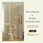 Height Adjustable Tall Cat Tower