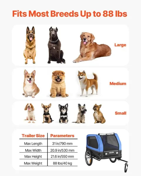 Bike Trailer for S/L Dogs