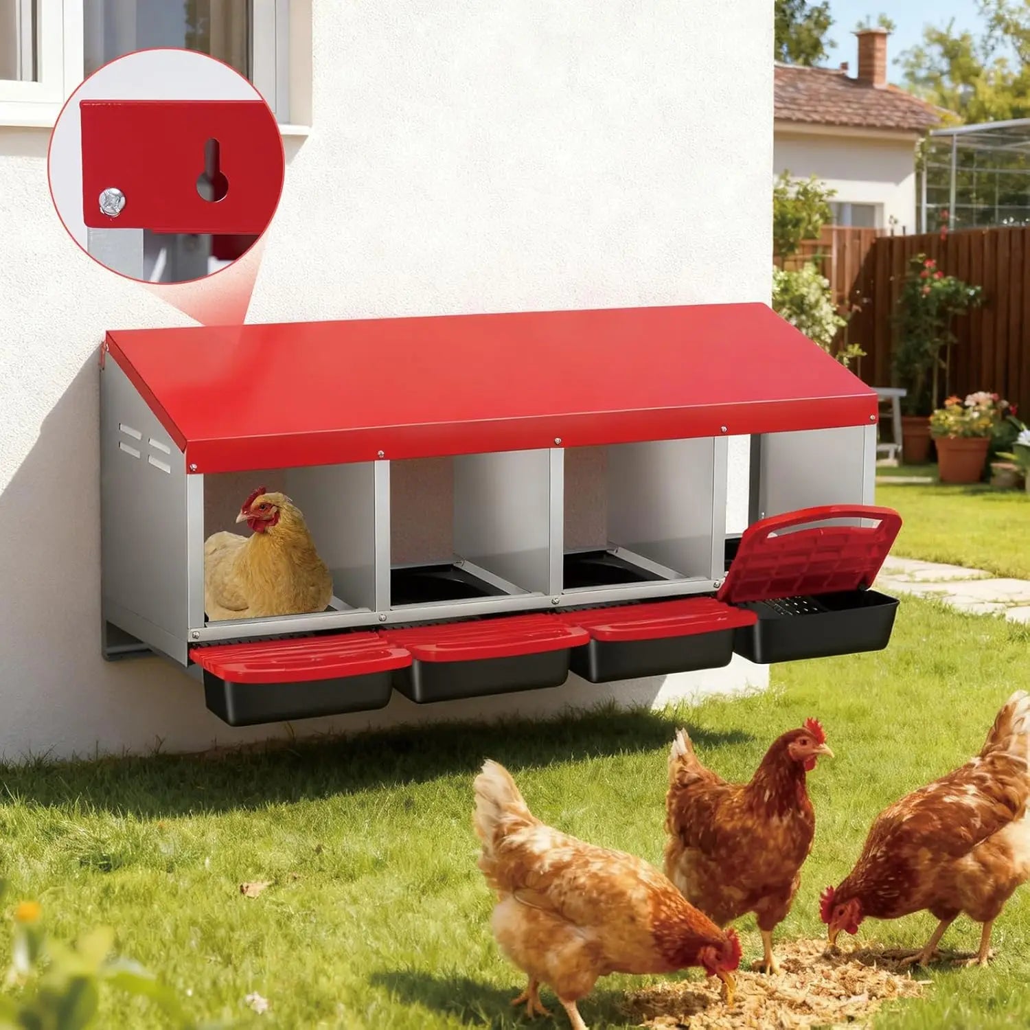 Chicken Nesting Box Automatic Roll-Out Egg