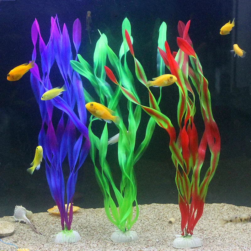 5/10pcs Plastic Aquarium Plants