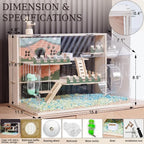 Wooden Hamster Cage/All Accessories