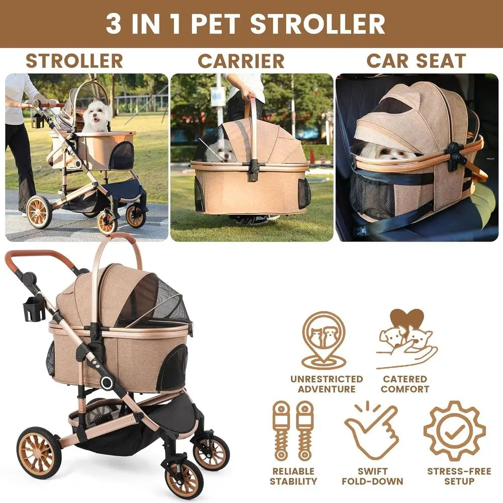 Pet Stroller for Medium Dogs