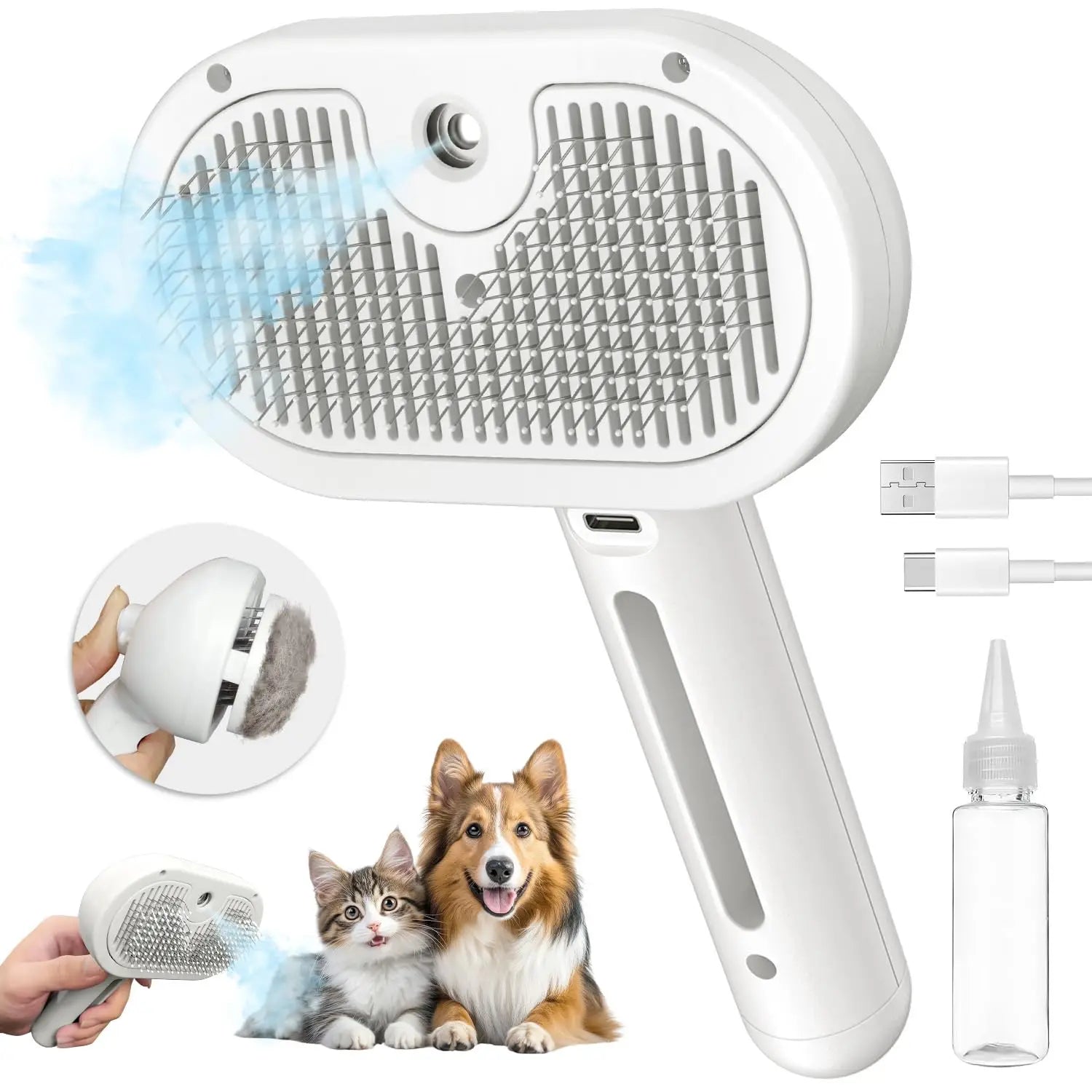 Spray Hair Remover Cleaning Brush
