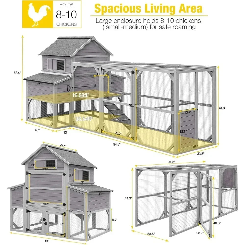 XL Chicken House for 8-10 Chickens