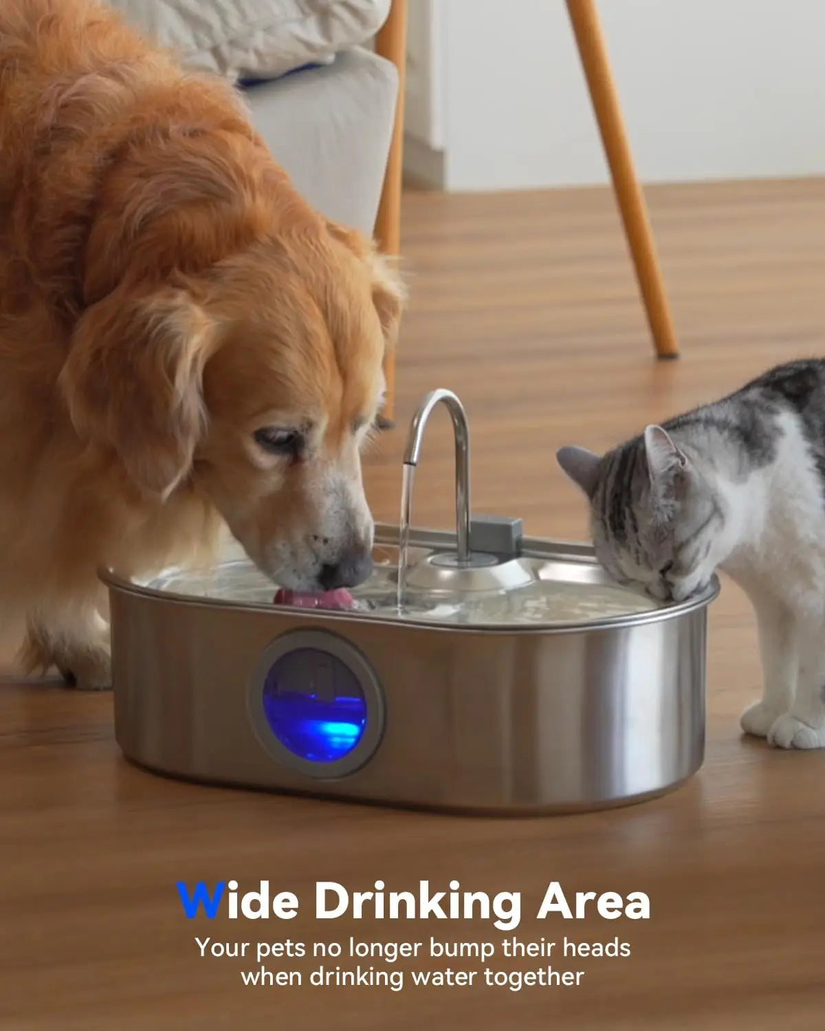 Stainless Steel Pet Water Fountain