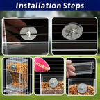 Transparent Automatic Bird Feeder