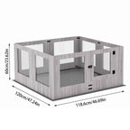 Tempered Glass Puppies Playpen
