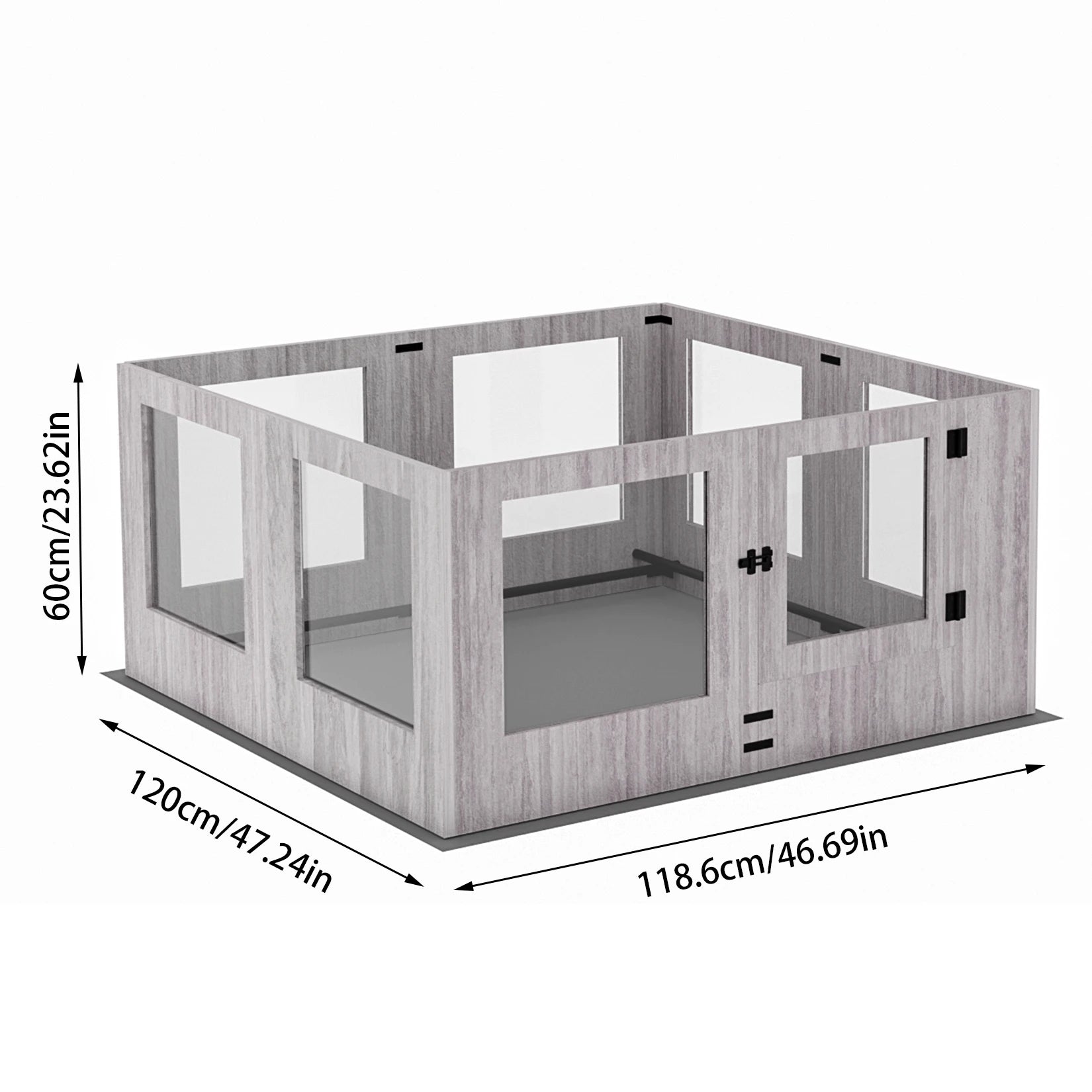 Tempered Glass Puppies Playpen