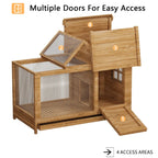 Outdoor Wooden Rabbit Hutch