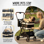 Pet Stroller/Detachable Carrier