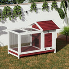 Outdoor Wooden Rabbit Hutch