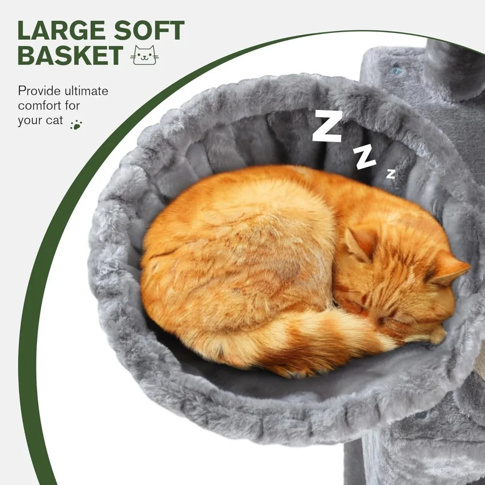 66 Inches Multi-Level Large Cat Tree Tower