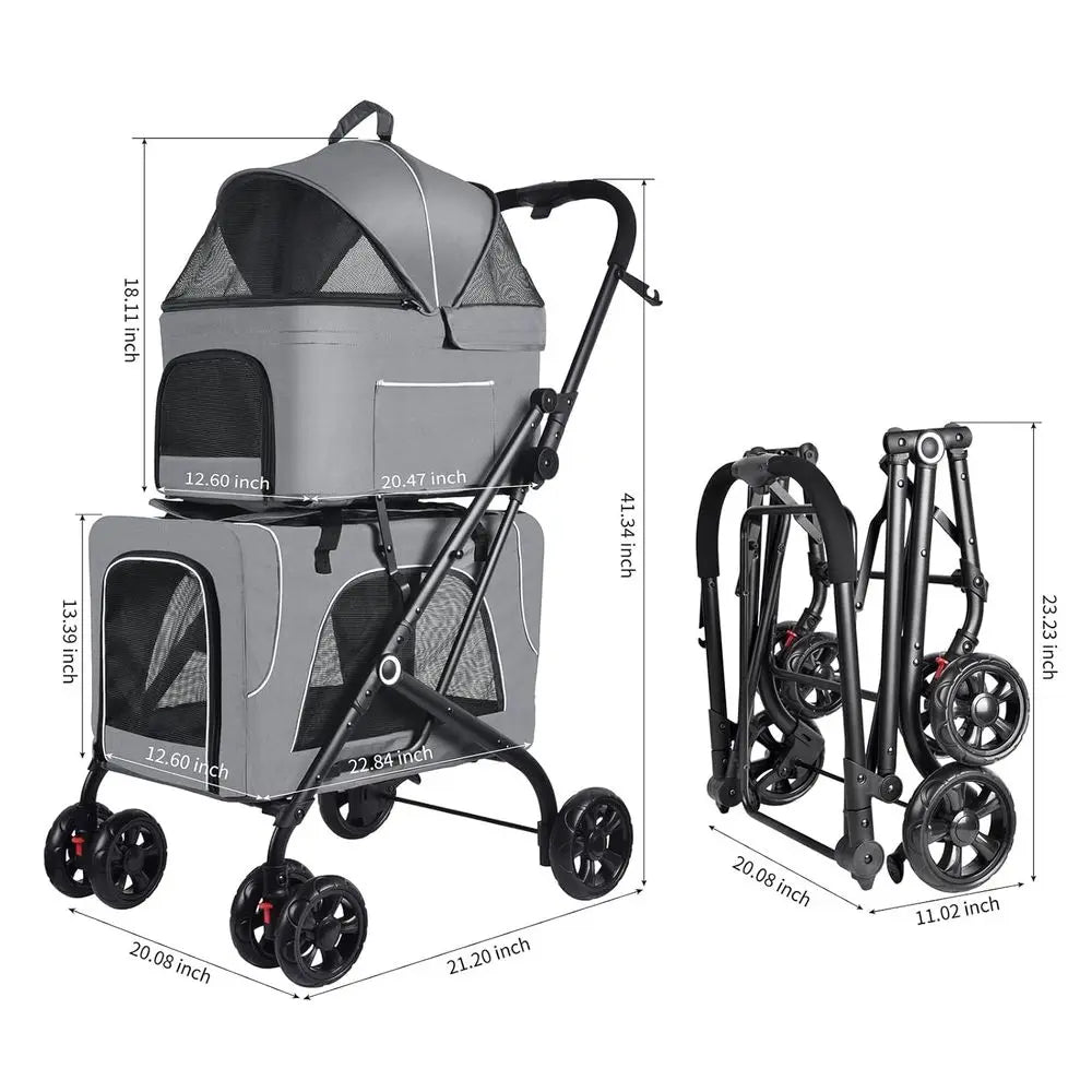 Double Pet Stroller