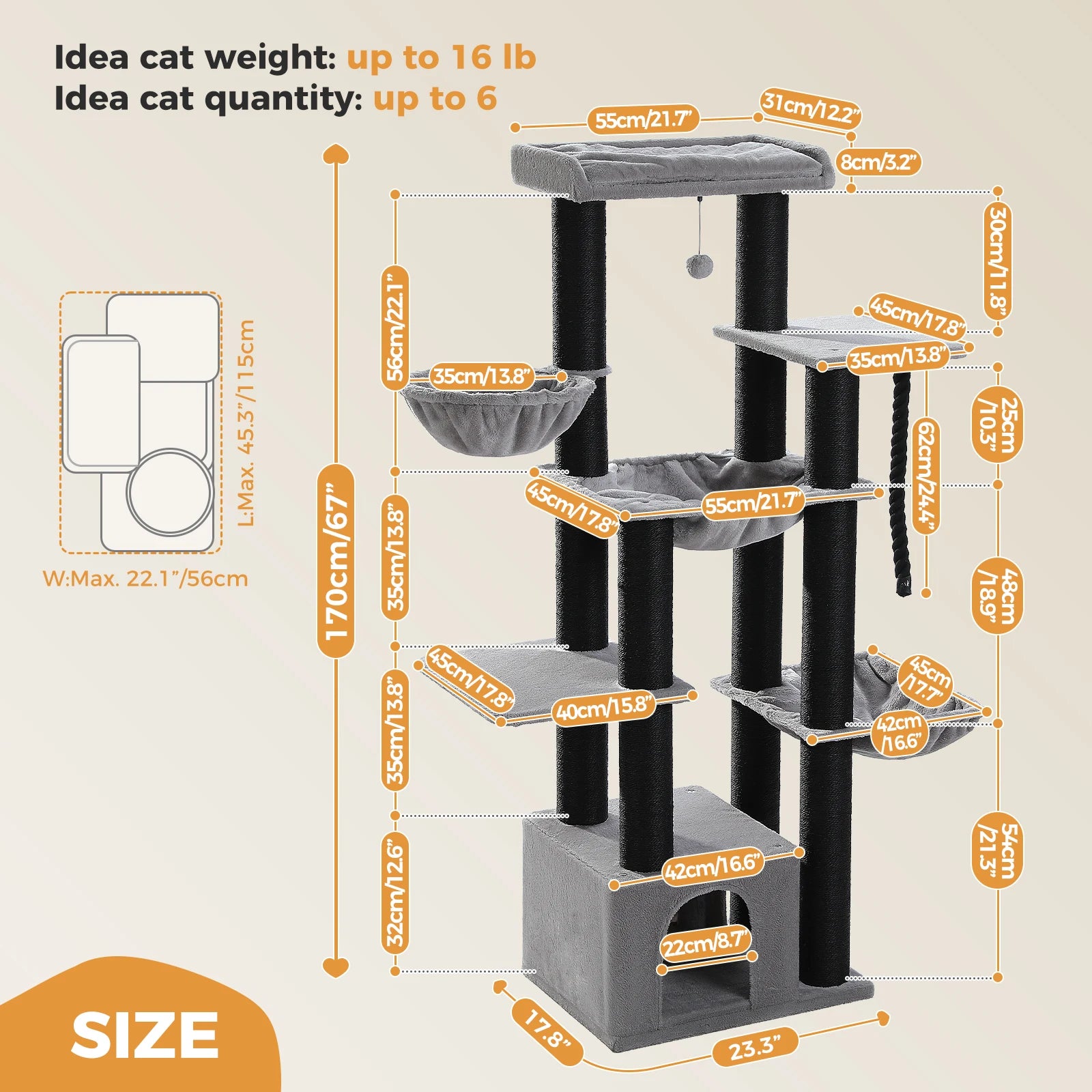 Multi-Level Cat Tree