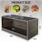 Insulated Wooden Reptile Enclosure