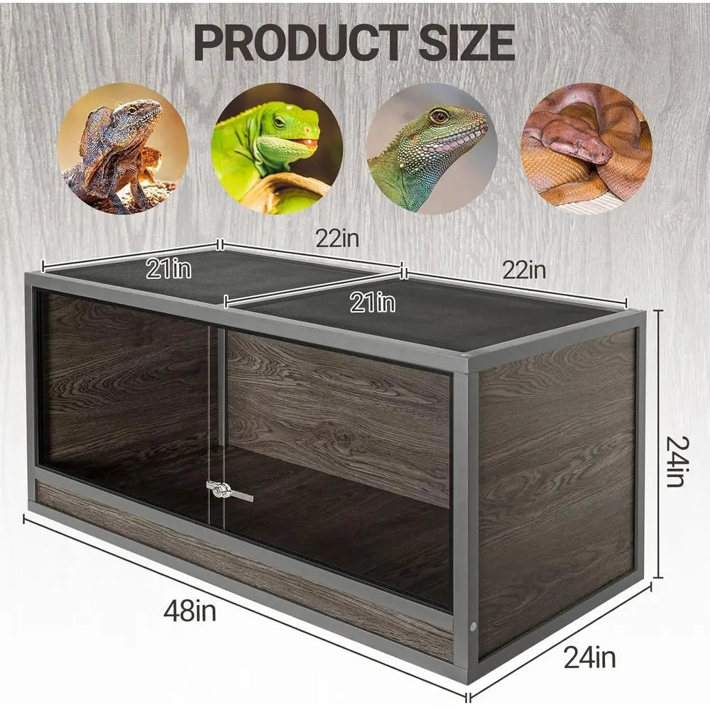 Insulated Wooden Reptile Enclosure