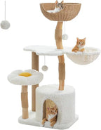 Natural Solid Wood Cat Tower