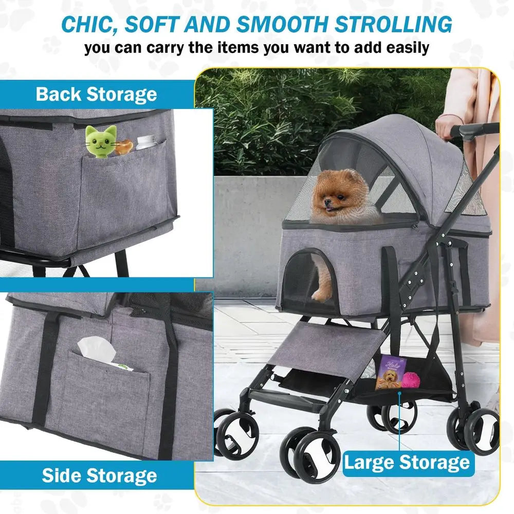 Pet Stroller/Detachable Jogger Stroller