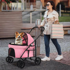 Folding Pet Stroller Jogging