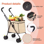 Shopping Trolley Wheels Dog Stroller