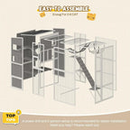 4-Tier Outdoor Cat Enclosure
