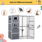 Large Wood Cat Enclosure
