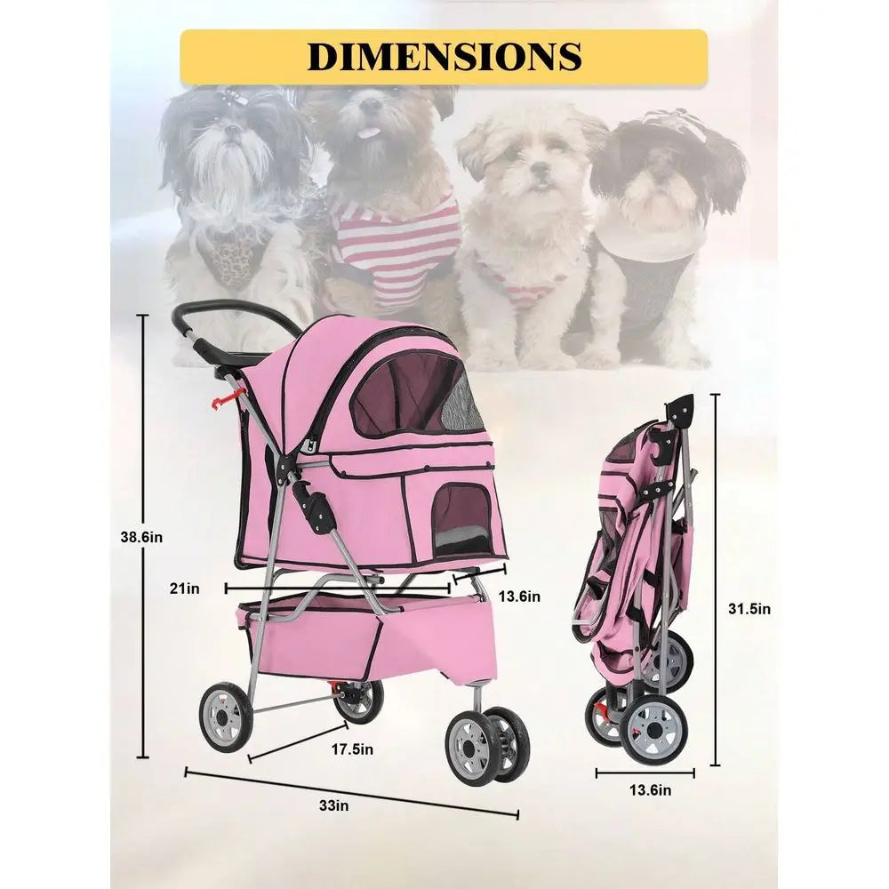 Stroller, 3 Wheels Pet Jogger